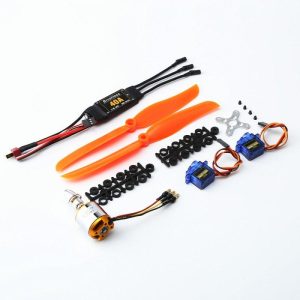 A2217 KV1250KV Brushless Motor 40A ESC SG90 9G Micro Servo 8060 Propeller for RC Fixed Wing Plane Helicopter as shown  |   RC Accessories RC Accessories As shown