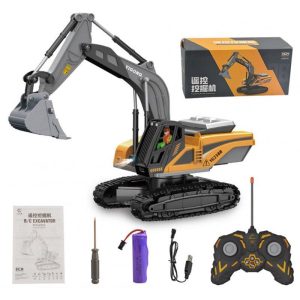 Alloy Engineering Vehicle Remote Control Excavator Bulldozer Dump Truck Electric Toys For Boys 8-channel Excavator(Chinese)  |   RC Cars RC Cars 8-channel Excavator(Chinese)