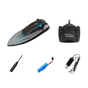 B5 Remote Control Speedboat with Lights 4 Channels Dual Motor 2.4 Ghz Remote Control Boat Silver  |   RC Boats RC Boats RC Boats