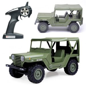 Bg1522 1:14 RC Car Toys 2.4ghz Full Scale Proportion 4wd 15km/h Off-road Buggy Car with Drive Lights Army Green  |   RC Cars RC Cars Army green