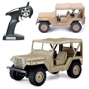 Bg1522 1:14 RC Car Toys 2.4ghz Full Scale Proportion 4wd 15km/h Off-road Buggy Car with Drive Lights Khaki  |   RC Cars RC Cars Khaki