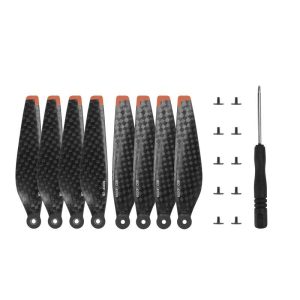 Carbon Fiber Propellers Blades With Screw Screwdriver Compatible For Dji Mini3 Pro Drone Accessories 8 pieces  |   RC Accessories RC Accessories 8 pieces