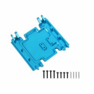 Center Gear Box Mount CNC Aluminum Skid Plate For 1:10 RC Crawler Car Axial Wraith 90018 blue  |   RC Accessories RC Accessories Blue