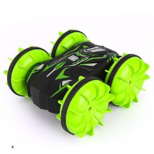 D878  1:20 2.4G RC Stunt Car Land Water Double Side Remote Control Vehicle Toy green  |   RC Cars RC Cars Green