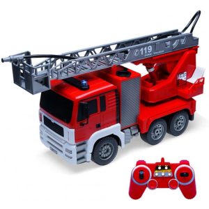 E567 Remote  Control  Fire  Truck Toy Simulated Water Spray Function Lift Ladder Rechargeable Engineering Vehicle Model for Boy Children Large remote control car  |   RC Cars RC Cars Large remote control car