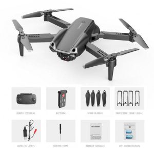 E99 Pro2 K3 RC Mini Drone 4K Dual HD Camera WIFI FPV Aerial Photography Helicopter Foldable Quadcopter Drone Toys Black 2 batteries  |   RC Drones RC Drones Black 2 batteries