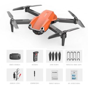 E99 Pro2 K3 RC Mini Drone 4K Dual HD Camera WIFI FPV Aerial Photography Helicopter Foldable Quadcopter Drone Toys Orange 1 battery  |   RC Drones RC Drones Orange 1 battery