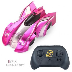 Electric Remote Control Stunt Car Children Drift Wall Climbing Suction Rc Car Model Toy For Kids Birthday Gifts wall climbing car pink  |   RC Cars RC Cars RC Cars