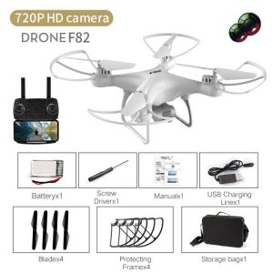 F82 Drone Long Endurance 20 Minutes 4k Dual-camera Real-time Image Transmission Aircraft Fixed Altitude Rc Aircraft White dual camera 720P  |   RC Drones RC Drones RC Drones