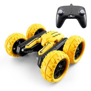 Fancy Stunt Car Rotating Led Light Music Rolling Drift High Speed Car Toys Yellow fancy stunt car  |   RC Cars RC Cars RC Cars