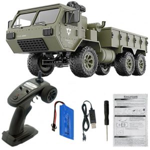 Fayee FY004A 1/16 2.4G 6WD Rc Car Proportional Control US Army Military Truck RTR Model Toys With camera +1 battery_1:16  |   RC Cars RC Cars RC Cars