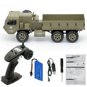 Fayee FY004A 1/16 2.4G 6WD Rc Car Proportional Control US Army Military Truck RTR Model Toys Without a single camera+1 battery_1:16  |   RC Cars RC Cars RC Cars