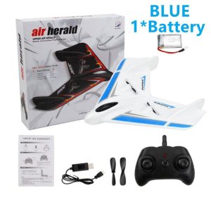 Fx601 Remote Control Fighter Jet 2.4g Wireless Fixed Wing Foam Glider Rc Aircraft Toys Blue  |   RC Helicopters RC Drones & Vehicles Blue