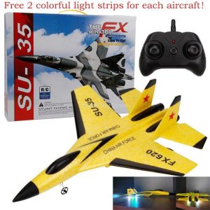 Fx620 Remote Control Glider Fixed Wing Su35 Fighter Jet Children Aircraft Model Toys Yellow  |   RC Helicopters RC Drones & Vehicles RC Helicopters