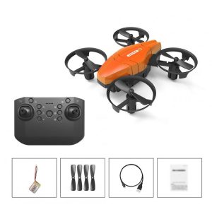 Gt1 Mini Drone 360 Degrees Rotation Rolling 2.4g Rc Quadcopter Airplane Toys Orange 1 Battery  |   RC Quadcopters RC Drones & Vehicles Orange + 1 battery (182g)