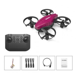 Gt1 Mini Drone 360 Degrees Rotation Rolling 2.4g Rc Quadcopter Airplane Toys Rose Red 1 Battery  |   RC Quadcopters RC Drones & Vehicles RC Quadcopters