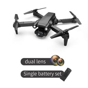 Gt2 Mini Drone 4k Dual Camera 2.4g Drone Fpv Air Pressure Fixed Height RC Foldable Quadcopter Toys Black 1 Battery  |   RC Drones RC Drones Black - 4K 1 Battery