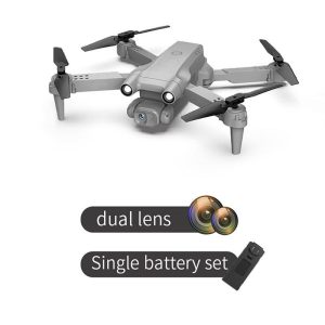 Gt2 Mini Drone 4k Dual Camera 2.4g Drone Fpv Air Pressure Fixed Height RC Foldable Quadcopter Toys Gray 1 Battery  |   RC Drones RC Drones Gray 4K 1 battery