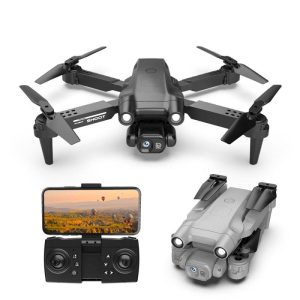 Gt2pro Folding Drone Hd 4k Dual Camera Aerial Photography Quadcopter Long Endurance RC Aircraft Black 2 Batteries  |   RC Drones RC Drones Black Dual Camera 2 Batteries