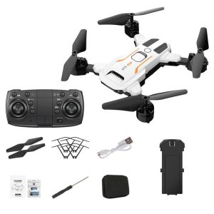 Gt3 Mini Drone 4k HD Dual Camera Optical Flow Position Aerial Photography Fpv RC Foldable Quadcopter White 1 Battery  |   RC Drones RC Drones RC Drones