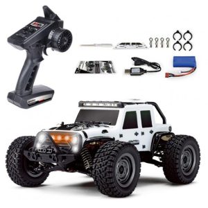 High Simulation Four-wheel Drive Rc  Car High-speed Off-road Remote Control Car Led Light 1:16 Electric Off-road Car Model White  |   RC Cars RC Cars RC Cars