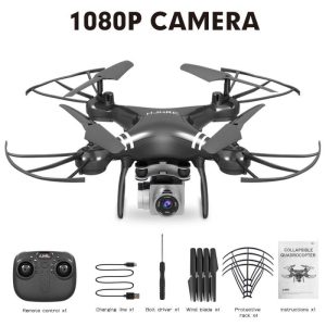 HJ101 Wifi Camera Air Pressure Fixed Height Face Recognition Drone Black 1080P+ face recognition  |   RC Drones RC Drones Black 1080P+ face recognition