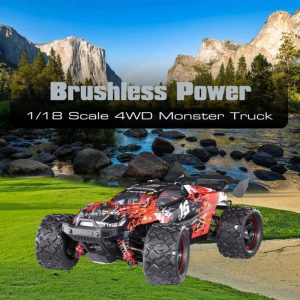 HS 1:18 RC Car 2.4G High Speed 52km/h Brushless Off Road Vehicle Electric Racing Drift Climbing Car Model Toys Blue  |   RC Cars RC Cars Blue