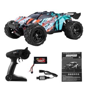 HS18322 1:18 Remote Control Racing Car 2.4GHz 45Km/h Off-Road Truck 4WD High-speed Rc Car Toy For Children Birthday Gifts green  |   RC Cars RC Cars 18322 green