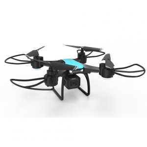 JJRC DIY Teaching Assembly Drone Interactive Training Fixed Altitude Aerial Photography Remote Control Aircraft Black blue 4k  |   RC Drones RC Drones Black blue 4k