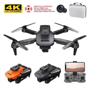 K6 Rc Mini Drone 4k Hd Camera Wifi Fpv Four Sides Infrared Obstacle Avoidance Folding Quadcopter Helicopter Boy Toy Gift Black Dual Camera 1 Battery  |   RC Drones RC Drones Black Dual Camera 1 Battery