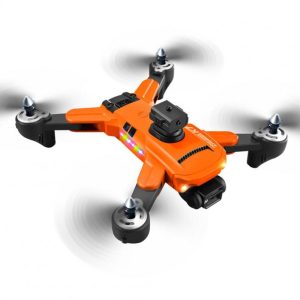 K7 RC  Drone 5g Wifi 4k Hd Professional Camera Led Light 2.4g Signal 3-axis Anti-shake Gimbal Esc With Optical Flow Quadcopter Orange Dual Camera 1 Battery  |   RC Drones RC Drones Orange Dual Camera 1 Battery