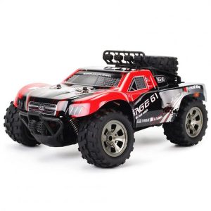 KYAMRC 1:18 Remote Control Short Pickup Car Model 2.4g Remote Control Big-foot Off-road Vehicle Toy For Boys 1885A – red  |   RC Cars RC Cars 1885A - red