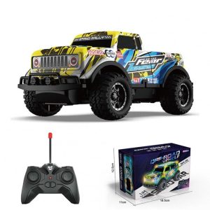 Kyamrc Y241 1:24 Mini Remote Control Car Toy 10km/h RC Off-road Vehicle Model for Boys Yellow  |   RC Cars RC Cars RC Cars