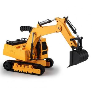 Large Children Car Inertial Excavator Toy Construction Vehicle Set Boy Car Hook Machine Excavator Perfect Kids Birthday Gift Large manual excavator toy  |   RC Cars RC Cars Large manual excavator toy