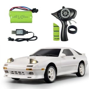 LDRC LD1802 RX7 1/18 RC Drift Car 2.4G 2WD RC Car With LED Lights 10km/h Rechargeable Drift Racing Car For Boys Girls Gifts LD1802 White 1:18  |   RC Cars RC Cars LD1802 White + 1:18