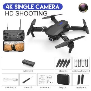 LS-E525 Drone 4k RC Drone Quadcopter Foldable Toys Drone with Camera HD 4K WIFi FPV Drones One Click Back Mini Drone Single lens 4K storage package black  |   RC Drones RC Drones RC Drones