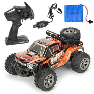 MGRC Mini RC Car 1/18 2.4G 4CH 2WD High Speed 20KM/h Brush Crawler Remote Controller Car Kids Toys Orange  |   RC Cars RC Cars Orange