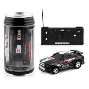 Mini Cans Remote Control Car With Light Effect Electric Racing Car Model Toys For Children Birthday Gifts black  |   RC Cars RC Cars Black