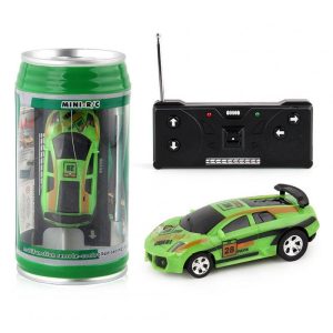 Mini Cans Remote Control Car With Light Effect Electric Racing Car Model Toys For Children Birthday Gifts green  |   RC Cars RC Cars Green