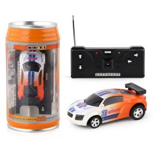 Mini Cans Remote Control Car With Light Effect Electric Racing Car Model Toys For Children Birthday Gifts orange  |   RC Cars RC Cars Orange