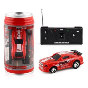 Mini Cans Remote Control Car With Light Effect Electric Racing Car Model Toys For Children Birthday Gifts red  |   RC Cars RC Cars RC Cars