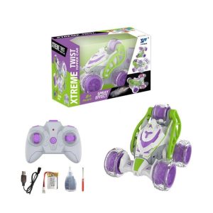 Mini RC Cars With Light Music Spray Multi-functional 360 Degree Rotation Stunt Remote Control Car For Kids Gifts purple  |   RC Cars RC Cars Purple