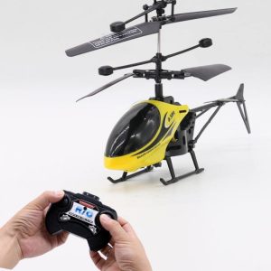 Mini Two-channel Remote Control Aircraft Helicopter Rc Drone Model Children Educational Electric Toys yellow  |   RC Helicopters RC Drones & Vehicles RC Helicopters