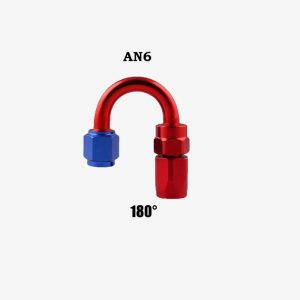 Professional AN6 Swivel Hose End Fitting Adapter for Oil/Fuel/Gas Hose Line  |   RC Accessories RC Accessories 180 degree