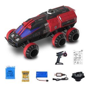 Q118 Remote Control Car with 1500pcs Water Shots 6wd Off-Road RC Crawler Car Space Vehicle Toy Red  |   RC Cars RC Cars RC Cars