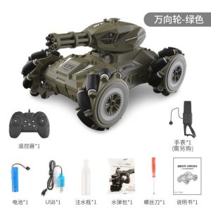 Q126 Remote Control Car Spray Tank Light Programming Drift Car Children Toys Green wheel dual control  |   RC Cars RC Cars Green wheel (double control)