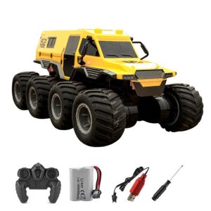 Q137 8-Wheel 2.4g Amphibious Off-Road Climbing Remote Control Car for Children RC Toy Car Birthday Gift Yellow  |   RC Cars RC Cars RC Cars