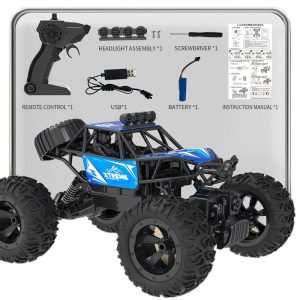 Q145 RC Car Alloy 2.4g 4wd Remote Control Car 1:16 RC Rock Crawler All Terrain Off-Road Truck Toy Blue  |   RC Cars RC Cars Blue