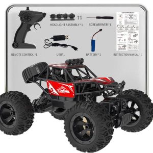 Q145 RC Car Alloy 2.4g 4wd Remote Control Car 1:16 RC Rock Crawler All Terrain Off-Road Truck Toy Red  |   RC Cars RC Cars RC Cars