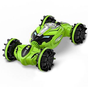 Q150 2.4GHz RC Stunt Car 1:16 4WD Amphibious Double-sieded Off-Road Climbing Remote Control Twist Car For Boys Gifts green  |   RC Cars RC Cars Green